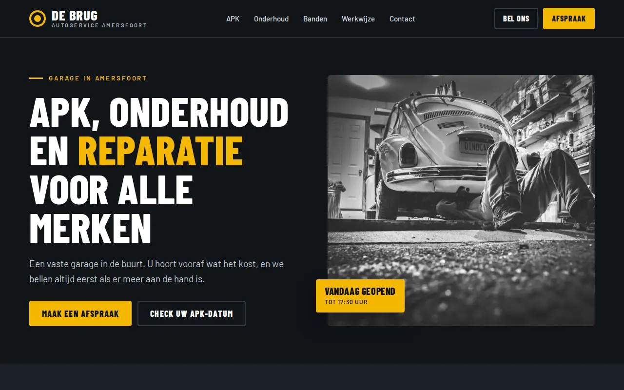 Ontwerp voor Autoservice De Brug